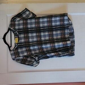Maeve flannel illusion blouse